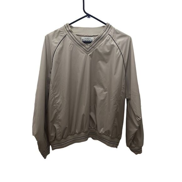 Women’s Tan FootJoy Windbreaker Pullover FJ Sz.M - Picture 1 of 4